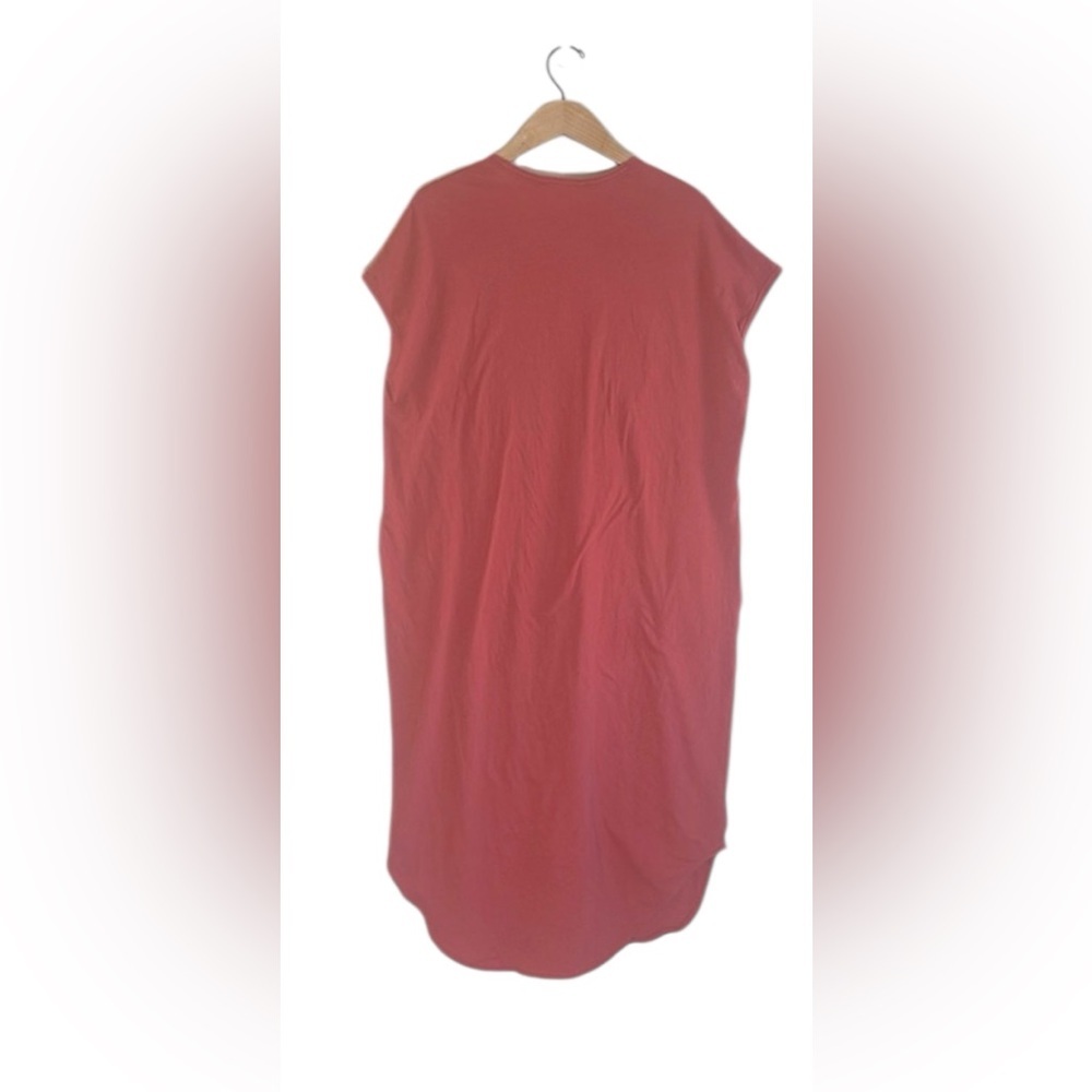 Free People Beach Dress With Pockets Womens Size Small Short Sleeve Burnt Orange - Picture 6 of 10